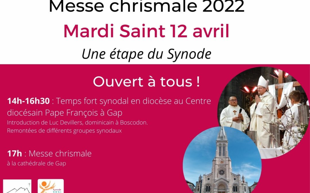 Messe chrismale 2022Mardi Saint 12 avrilUne étape du Synode