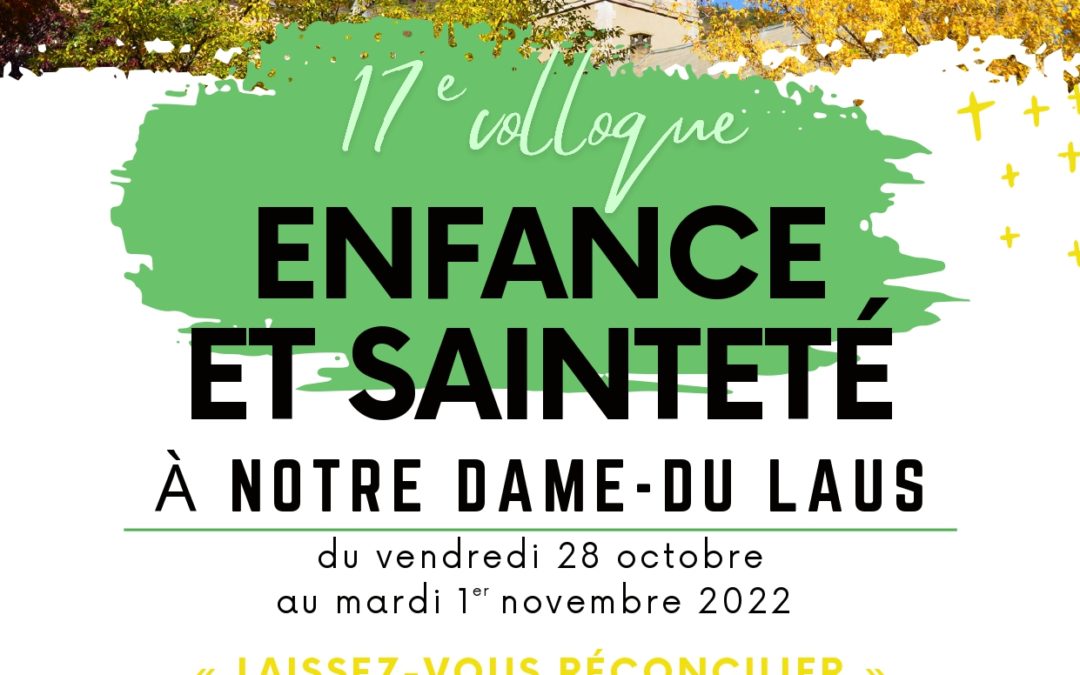 COLLOQUE ENFANCE ET SAINTETÉ