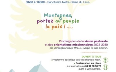RASSEMBLEMENT DIOCÉSAIN « MISSION ALTITUDE » : INVITATION DE MONSEIGNEUR MALLE