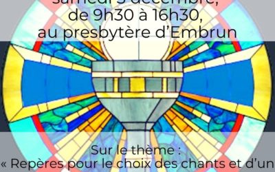 FORMATION DIOCÉSAINE « AUTOUR DE LA MUSIQUE EN LITURGIE »