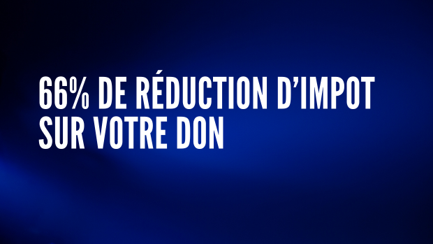 66% de déduction fiscale sur votre don